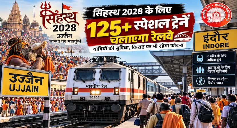 सिंहस्थ में रेल से ‘आस्था की रफ्तार’! उज्जैन के लिए 125+ स्पेशल ट्रेनें, किराए पर भी फोकस,स्टेशन पर चूहों की समस्या भी रडार पर, बढ़ेगा पेस्ट कंट्रोल