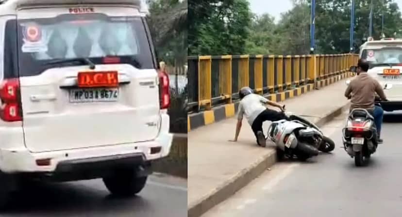 सड़क पर ‘DCP’ की कार का आतंक! बच्चे और बुजुर्ग को टक्कर, फिर भी नहीं रुकी गाड़ी