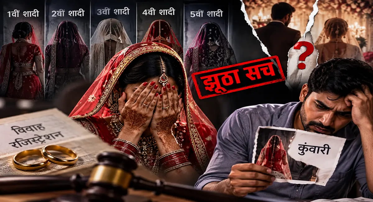 शादी के एक साल बाद खुला ‘राज’! पति का दावा- पत्नी ने पांच शादियां छिपाकर खुद को बताया था कुंवारी