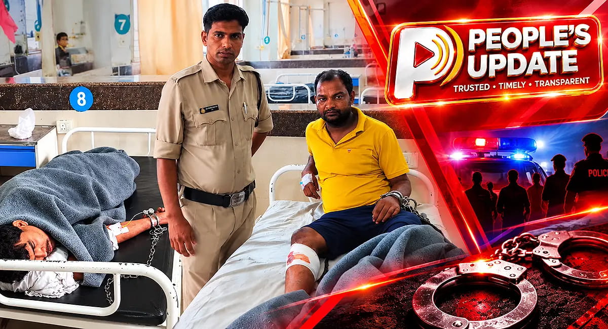 उज्जैन में हत्याकांड के आरोपियों का शॉर्ट एनकाउंटर, पुलिस वाहन से कूदकर भागे तो पैरों में लगी गोली