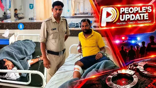 उज्जैन में हत्याकांड के आरोपियों का शॉर्ट एनकाउंटर, पुलिस वाहन से कूदकर भागे तो पैरों में लगी गोली