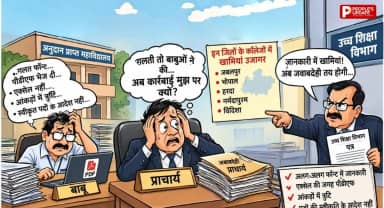 बाबुओं की लापरवाही से बढ़ीं कॉलेज प्राचार्यों की मुश्किलें, गलत फॉन्ट, अधूरी जानकारी और PDF भेजने पर उच्च शिक्षा विभाग ने जताई नाराजगी