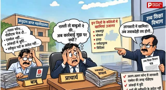 बाबुओं की लापरवाही से बढ़ीं कॉलेज प्राचार्यों की मुश्किलें, गलत फॉन्ट, अधूरी जानकारी और PDF भेजने पर उच्च शिक्षा विभाग ने जताई नाराजगी