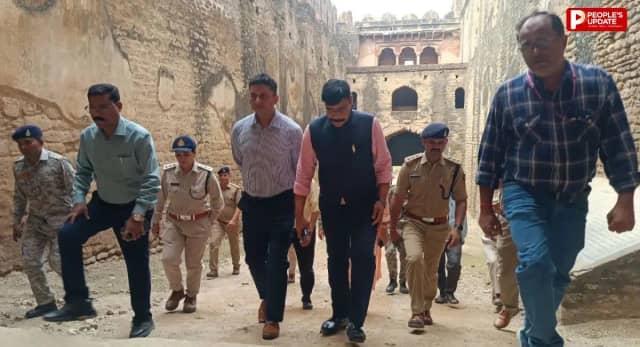 भिंड में अवैध रेत उत्खनन पर प्रशासन सख्त, कलेक्टर-एसएसपी ने अटेर किले से चंबल के घाटों तक किया निरीक्षण
