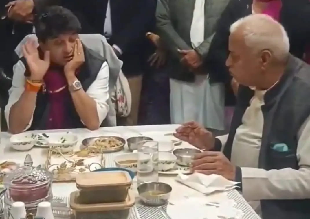 डाइनिंग टेबल पर सिंधिया का देसी अंदाज, BJP विधायक को दी यह नसीहत...