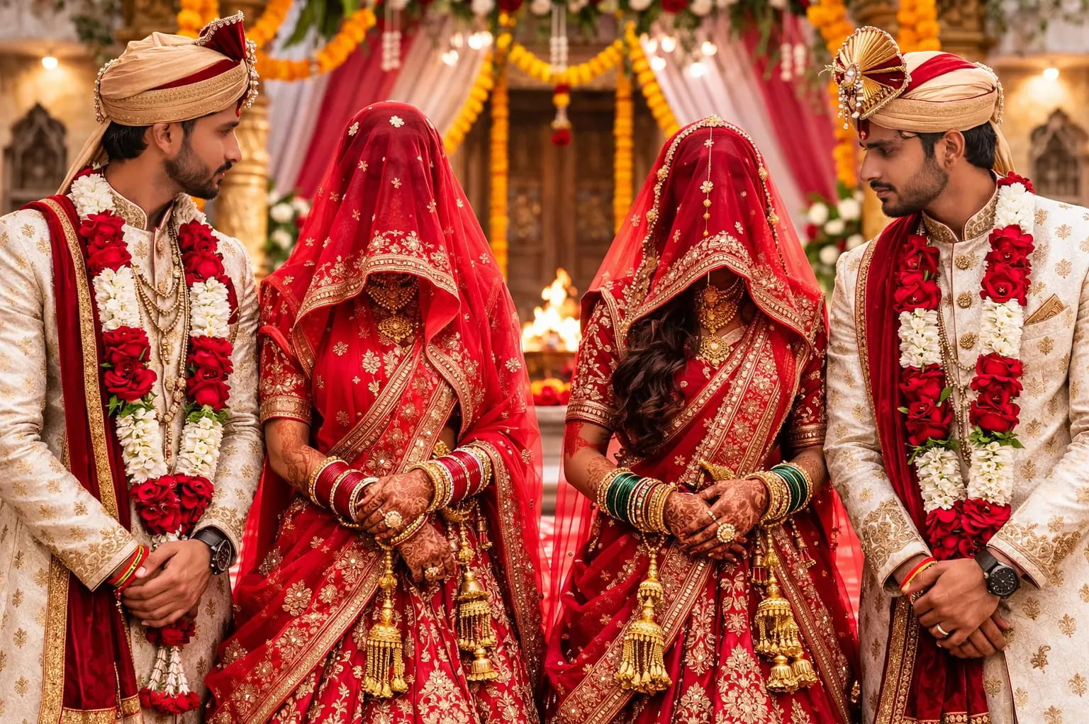 दो मुस्लिम बहनों ने दो हिंदू युवकों से कर लिया विवाह, सुरक्षा के लिए थाने पहुंचीं