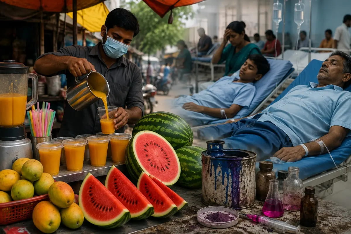 कपड़े और चमड़ा रंगने वाले केमिकल फलों को बना रहे ‘जहरीला’