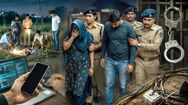 प्यार में बाधा बन रहा था पति, प्रेमी के साथ मिलकर करंट लगाकर दे दी मौत