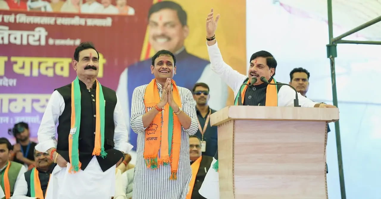 सीएम डॉ. यादव ने आशुतोष तिवारी के पक्ष में किया प्रचार, कहा- कांग्रेस को देश के साथ दतिया से भी गायब करना है
