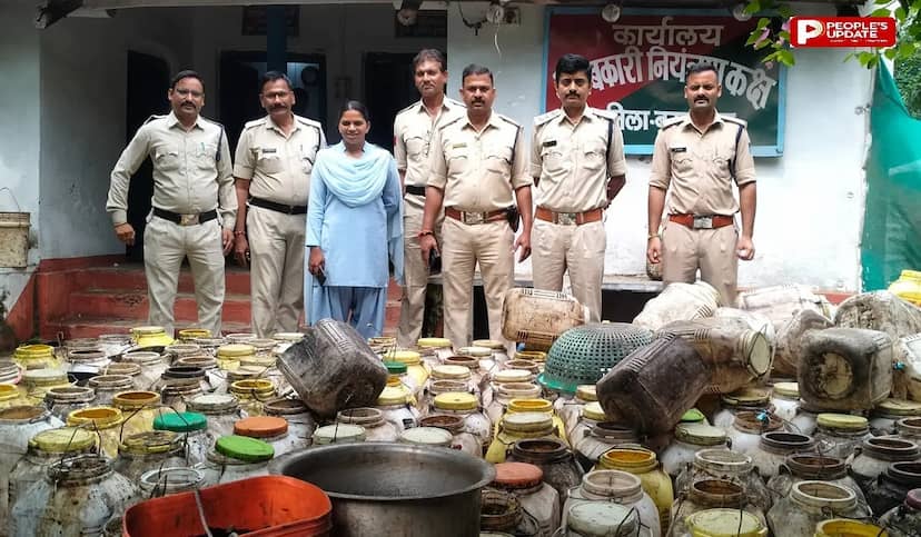 बुरहानपुर में सुबह 6 बजे पुलिस-प्रशासन की दबिश, 3.80 लाख की अवैध शराब पकड़ी, 251 लीटर कच्ची शराब व 3300 किलो लाहन जब्त
