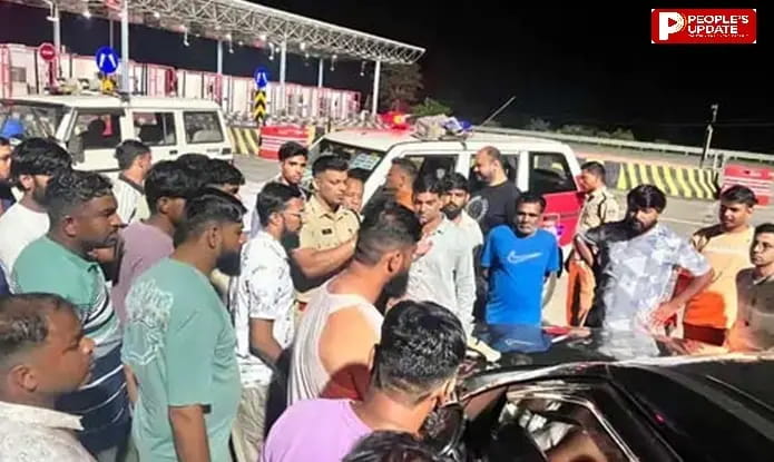 दिल्ली-मुंबई एक्सप्रेस-वे पर देर रात पथराव; चार कारों के शीशे टूटे, भाजपा नेता की गाड़ी भी चपेट में आई