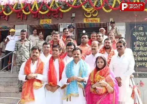 डिप्टी सीएम राजेंद्र शुक्ल ने सपरिवार किए मां शारदा के दर्शन, मेला और प्रशासनिक व्यवस्थाओं का जायजा भी लिया
