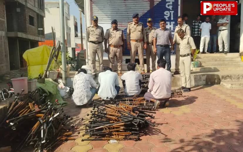 सीहोर में बारूद का अवैध कारोबार बेनकाब: 30 किलो विस्फोटक और 585 गजकुंडियां जब्त, चार आरोपी गिरफ्तार