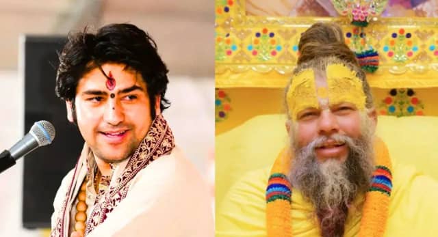 वृंदावन की पावन भूमि पर पहुंचे बागेश्वर धाम सरकार... प्रेमानंद महाराज से हुई आत्मीय भेंट