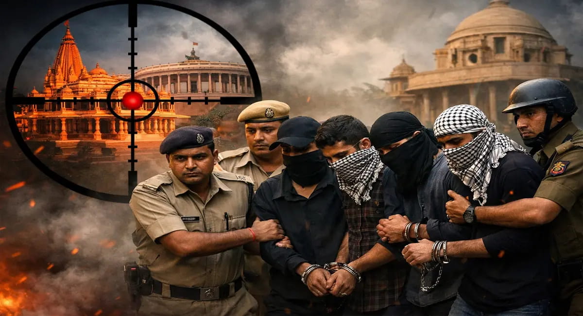 राम मंदिर से संसद तक हमले की साजिश, चार संदिग्धों की गिरफ्तारी से बड़ा खुलासा
