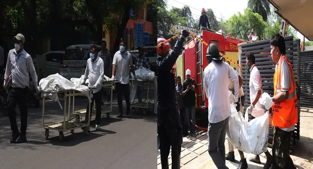 निगमबोध घाट पर अंतिम विदाई में छाया मातम, न भाग सके न बच सके, कंकाल में बदले लोग, 9 लोगों की जिंदगी बनी राख