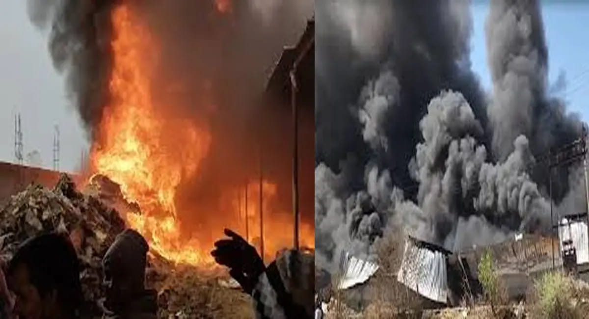 इंदौर में भीषण आग ने मचाई तबाही, करोड़ों का माल राख, घंटों बाद भी धधक रही लपटें