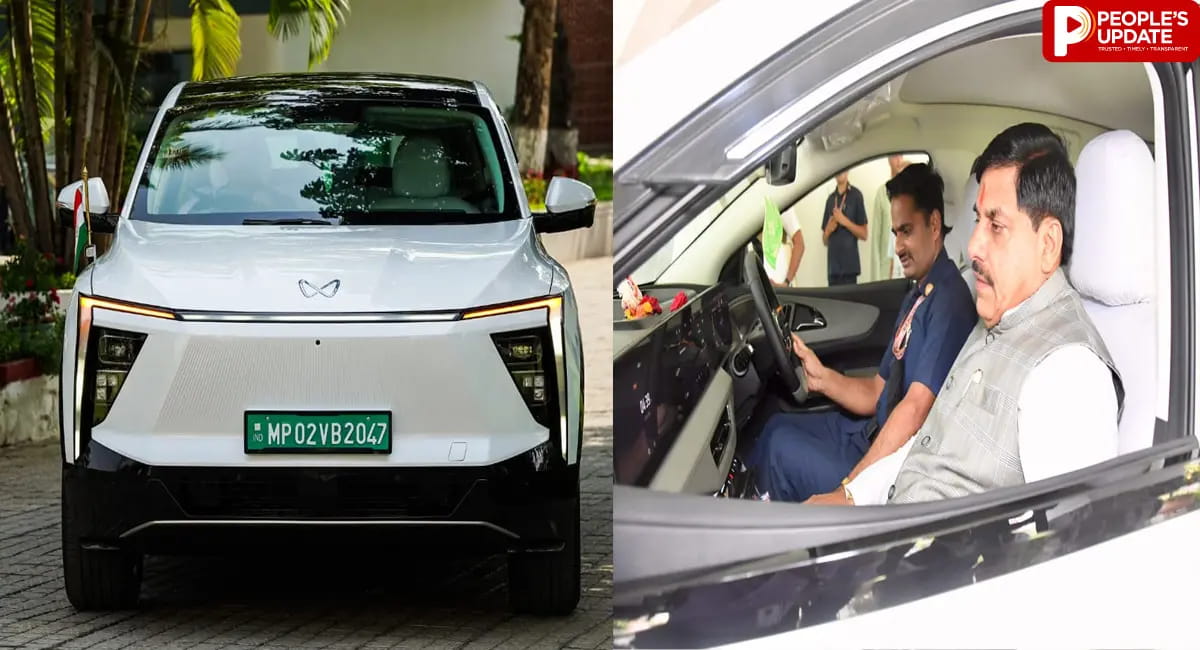 नई कार में दिखी 2047 के विजन की झलक, 'MP-02-VB-2047' नंबर से 'विकसित भारत' का संदेश
