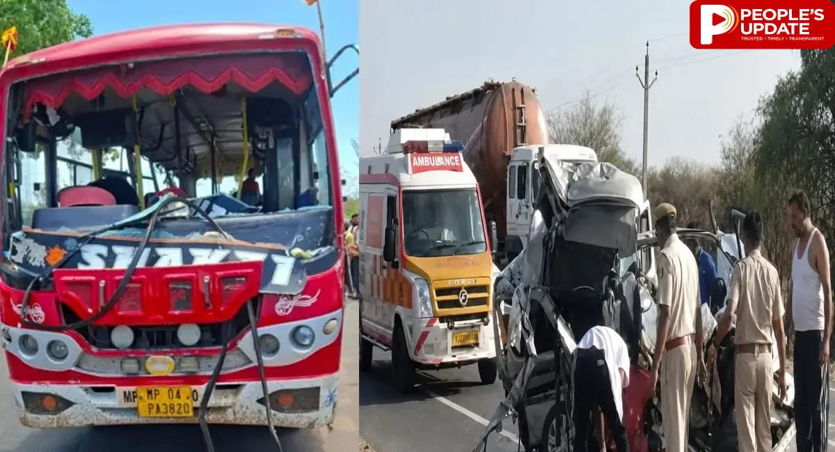 आमने सामने टकराईं दो बसें, 3 की मौत, 24 से ज्यादा घायल