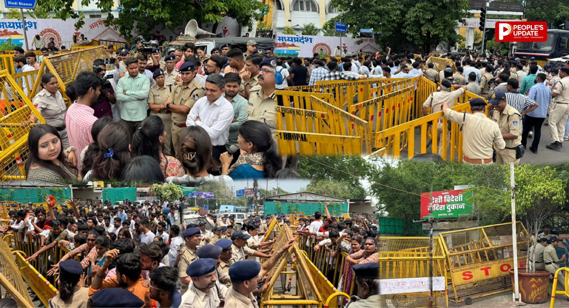 कॉलेज के पास शराब दुकान पर छात्रों का विरोध, ABVP ने सरकार को दी आंदोलन की चेतावनी