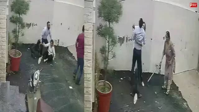 घर देखने गए दंपति पर पिटबुल का अचानक हमला! दरवाजा खुलते ही मचा हड़कंप, CCTV में कैद हुआ डॉग का खौफनाक हमला