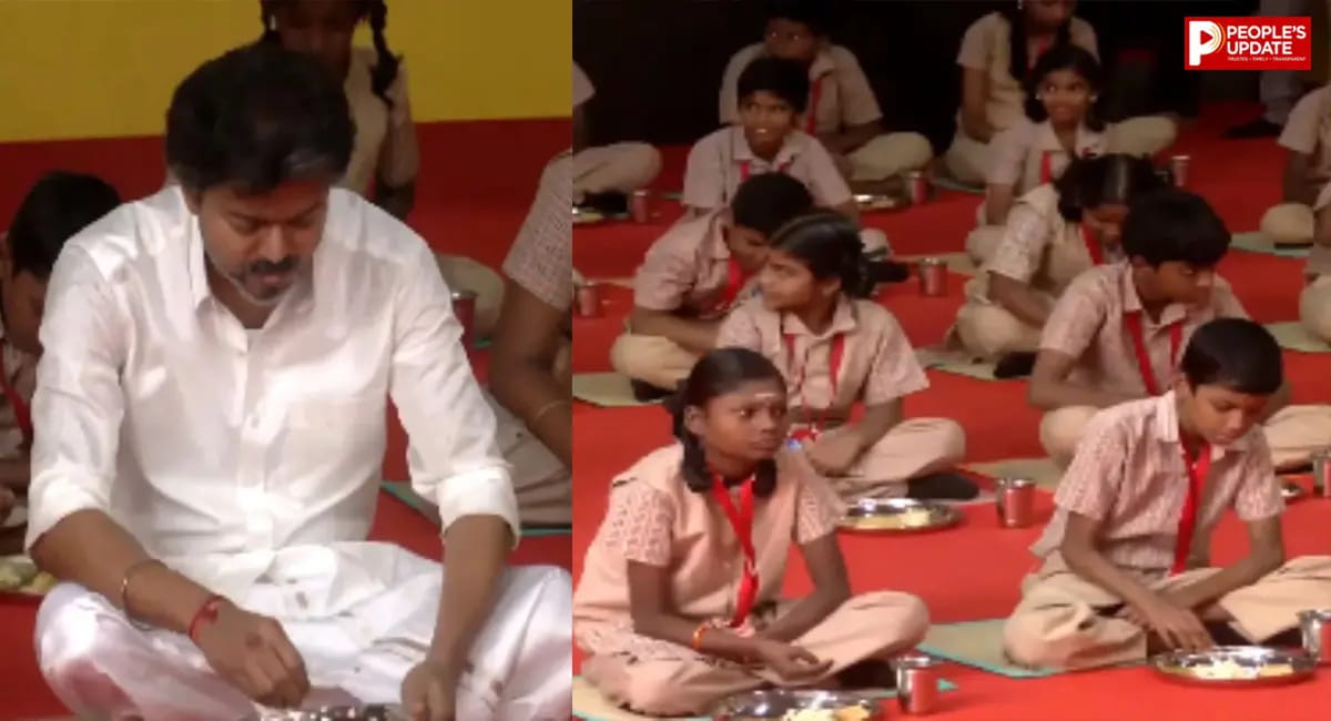 अब कक्षा 6-8 के छात्रों को भी मुफ्त नाश्ता! CM विजय ने कामराज योजना की शुरू, बच्चों के साथ बैठकर खाया भोजन