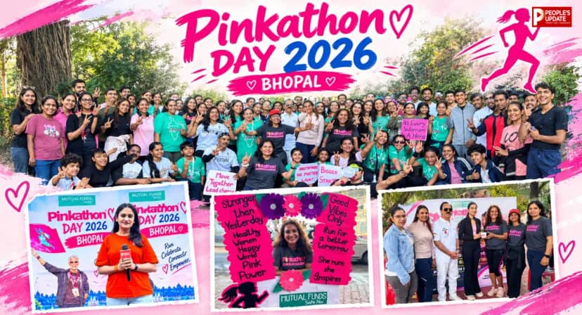 Pinkathon Day 2026: भोपाल में 120 लोगों ने लगाई दौड़, महिलाओं को दिया सेहत और आत्मनिर्भरता का संदेश