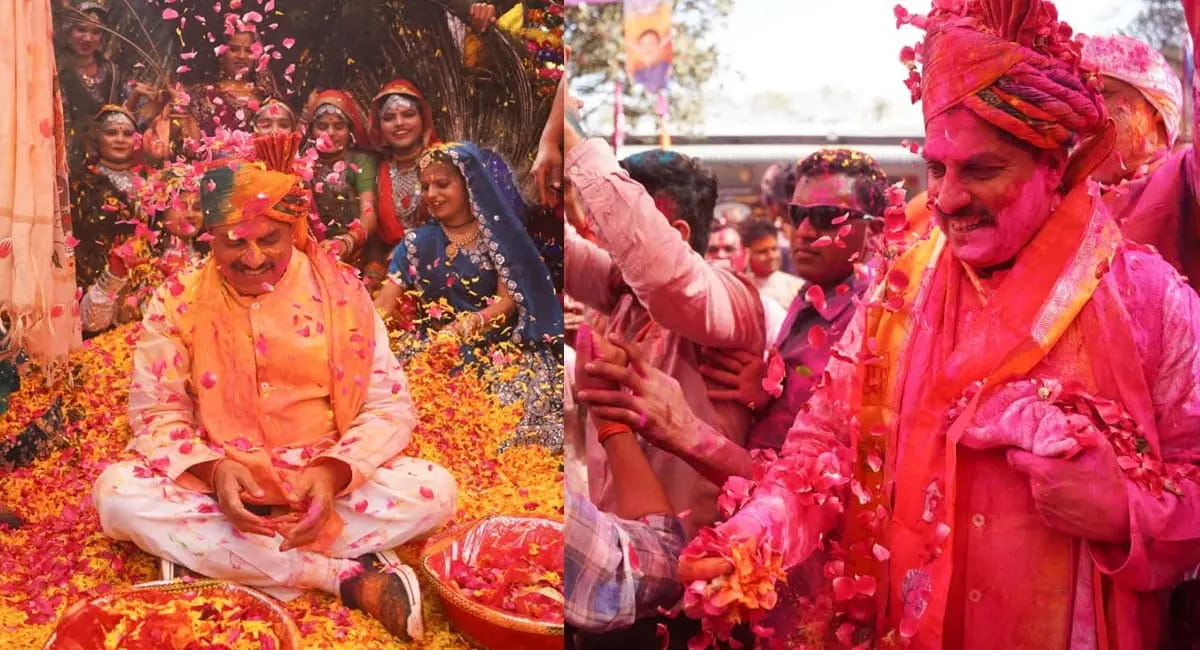 CM डॉ. मोहन यादव ने फूल- गुलाल से खेली होली, शिवराज ने गाया फाग गीत, अन्य शहरों में भी रही धूम