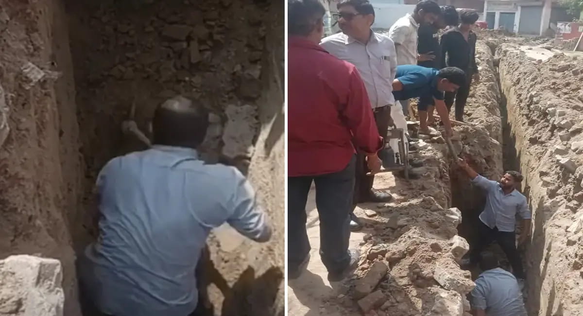 JCB की चपेट में आने से हादसा, 700 घरों की रोकी गई सप्लाई