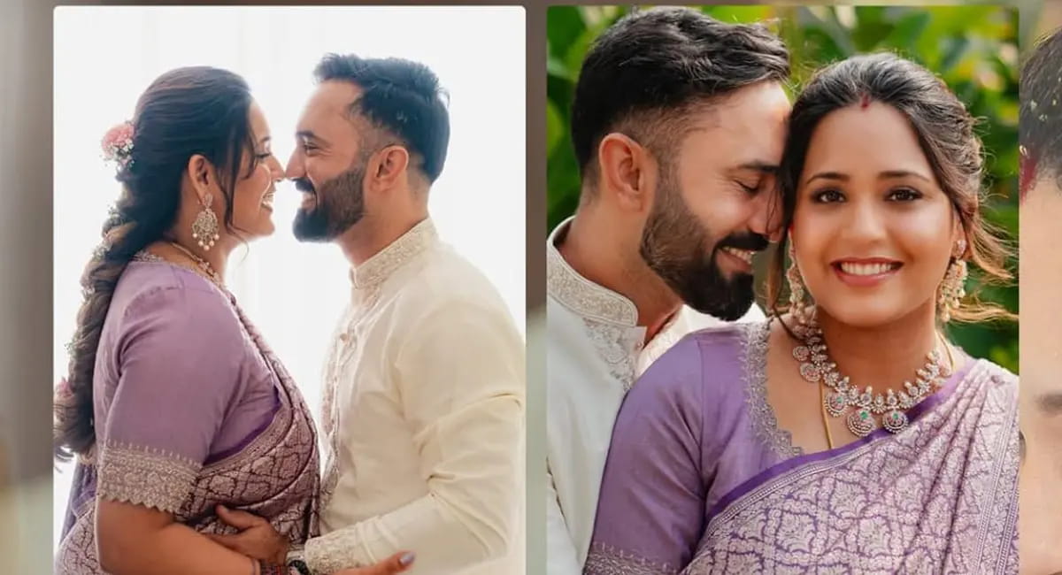 दिनेश कार्तिक की पत्नी ने बनारसी साड़ी में शेयर की बेबी बंप की तस्वीरें, साड़ी से लेकर ब्लाउज हर चीज में दिखी मेचिंग