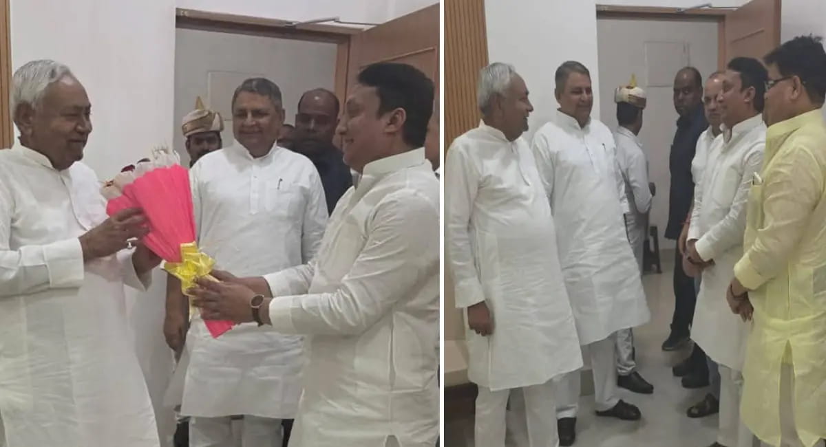नीतीश कुमार के दिल्ली जाने से पहले बिहार में हलचल तेज, RJD के पूर्व विधायक ने सीएम हाउस में की मुलाकात