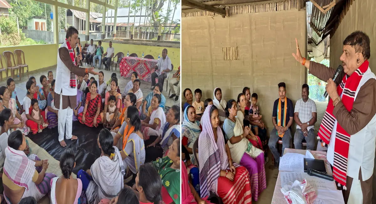 भोपाल सांसद आलोक शर्मा का असम में चुनावी दौरा, बूथ स्तर पर साधा फोकस