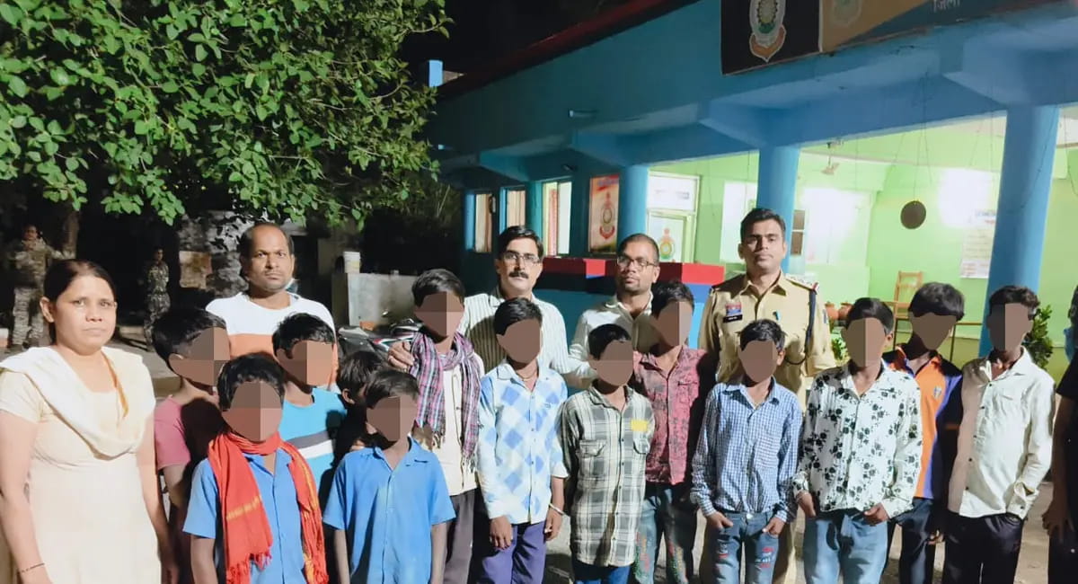 बैगा जनजाति के 13 बच्चे मुक्त, 10 आरोपी गिरफ्तार