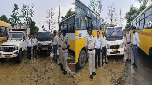 बिना फिटनेस-परमिट चल रहे 3 वाहन जब्त