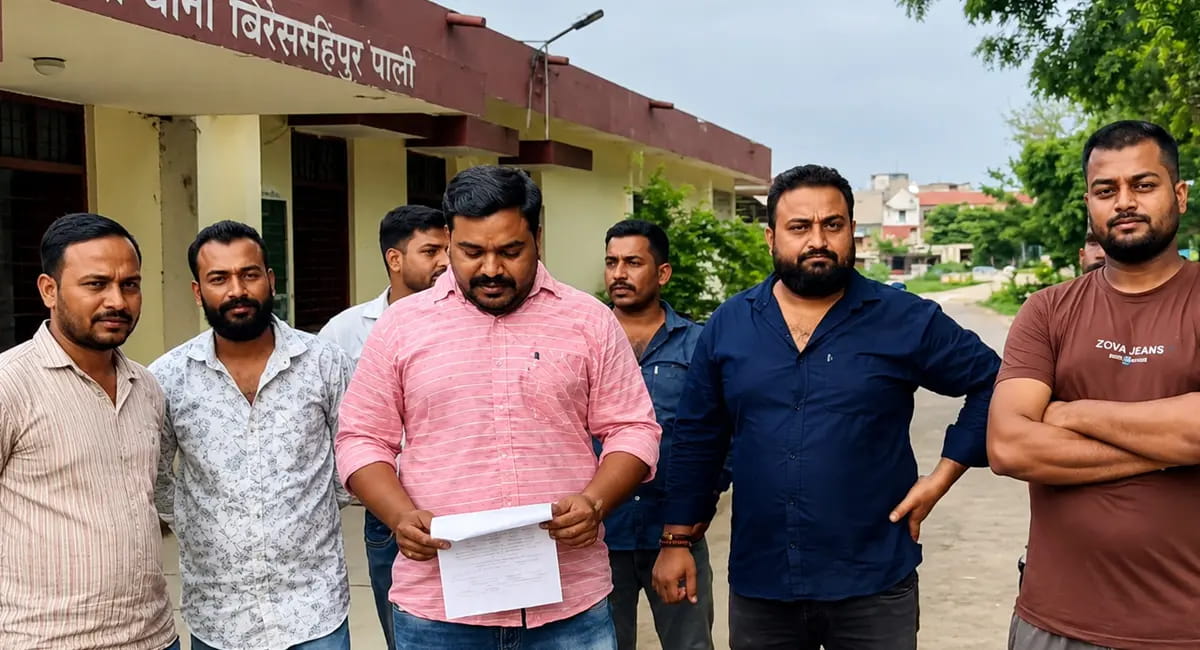 बोलेरो से कुचलने की कोशिश, थाने पहुंचकर की शिकायत