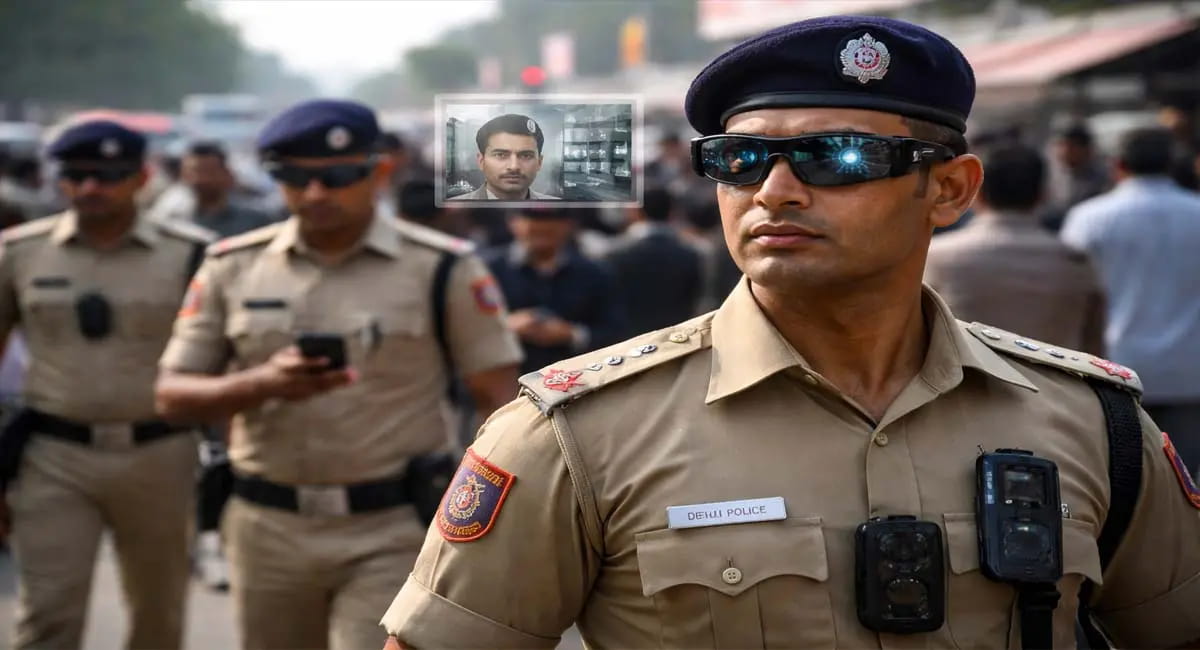 गणतंत्र दिवस पर दिल्ली पुलिस ने लगाया 'AI चश्मा'