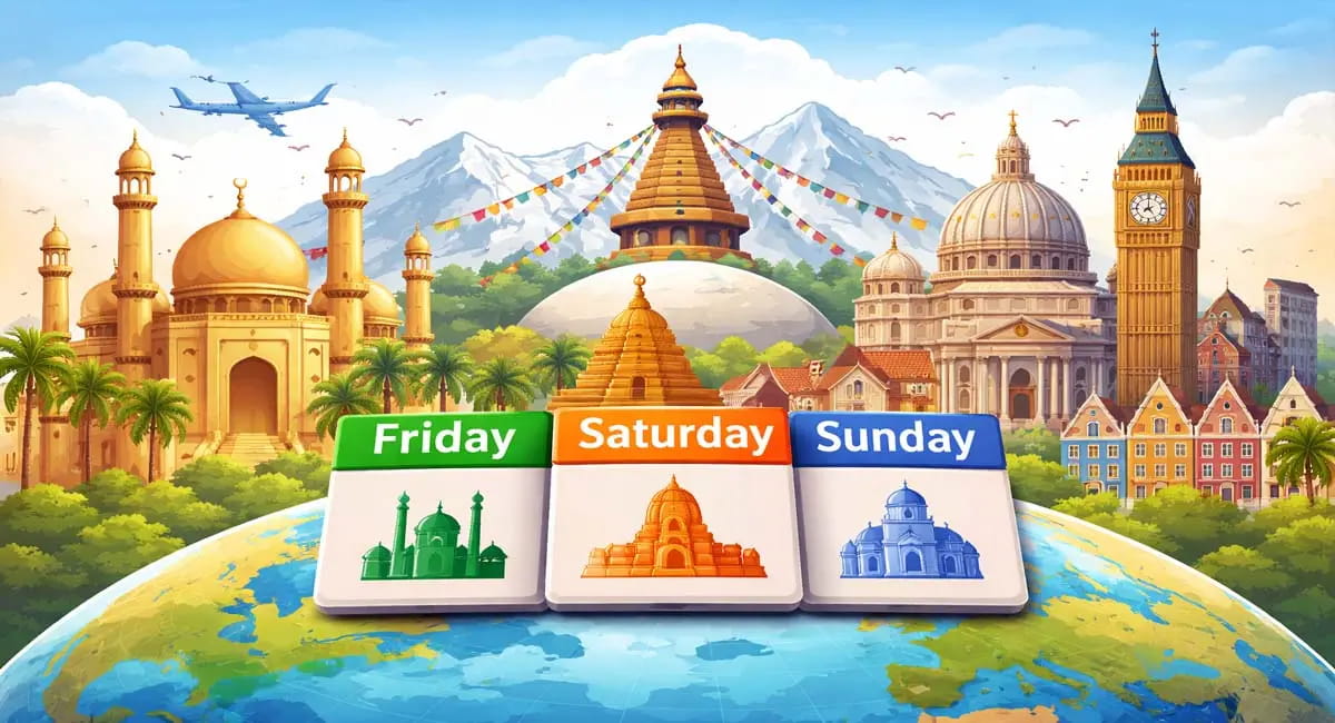 जानिए किस दिन मिलती है इन देशों में छुट्टी