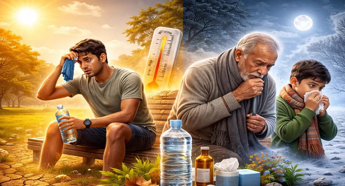 डिहाइड्रेशन, अस्थमा और सर्दी-खांसी से रहें सतर्क!