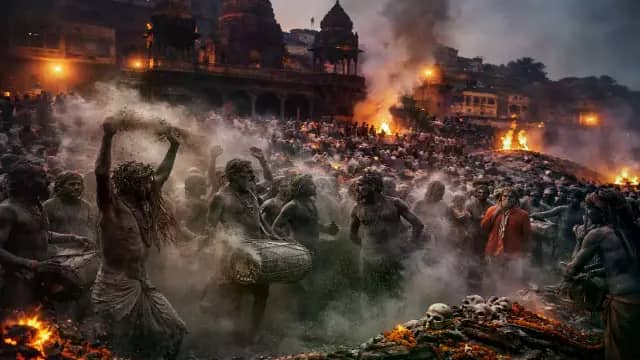 चिताओं की राख में खेला जाने वाला अजीब त्योहार!