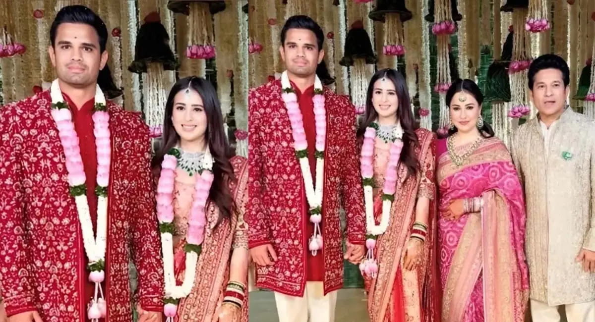 जब फूलों की बारिश के बीच हुई अर्जुन-सानिया की वरमाला