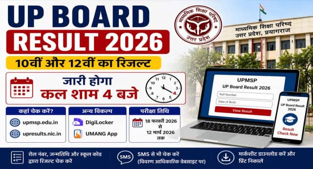 कल शाम आएगा UP बोर्ड का रिजल्ट, वेबसाइट स्लो हो जाए तो क्या करें?