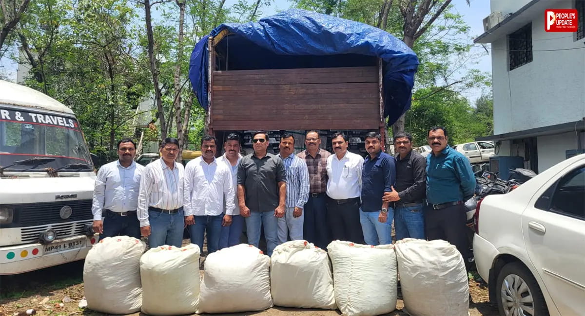 170 किलो गांजा, ट्रक और एल्यूमीनियम सिल्लियां समेत 1.33 करोड़ का माल जब्त एक आरोपी गिरफ्तार
