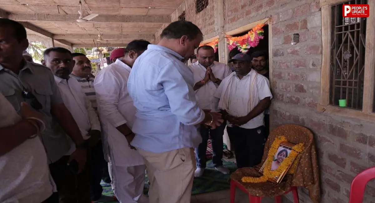 उमंग सिंघार पहुंचे शोकाकुल परिवार के घर, शिक्षा व्यवस्था पर उठाए सवाल