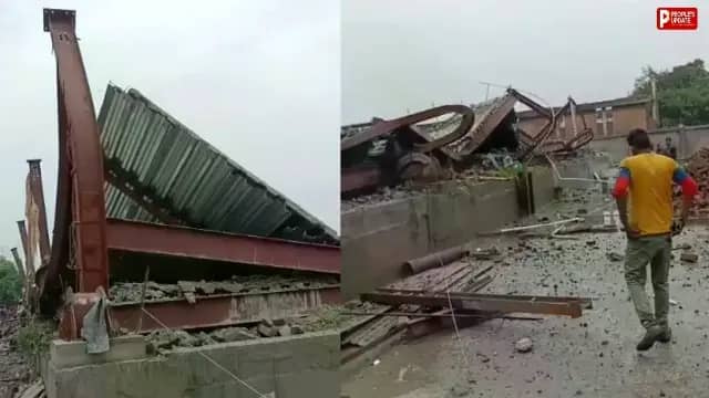 निर्माणाधीन गोदाम का शेड गिरा, नीेचे कई मजदूर फंसे, 5 की मौत, मालिक पर केस दर्ज