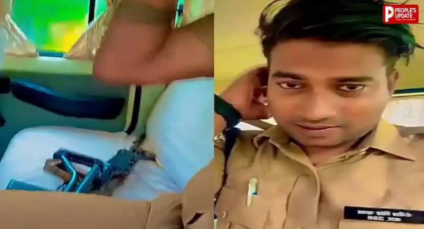वर्दी पहनी, कैमरा ऑन किया और बनाने लगा रील! रीवा पुलिसकर्मी का VIDEO वायरल