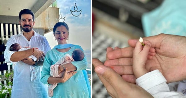 Rubina Dilaik Twin Daughter : जन्म के एक महीने बाद रुबीना-अभिनव ने दिखाई नन्ही परियों की पहली झलक, कपल ने रिवील किया बेटियों का नाम