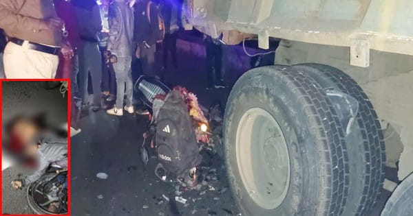 छिंदवाड़ा में दर्दनाक हादसा : खड़े ट्रक से टकराई बाइक, दो लोगों की मौत