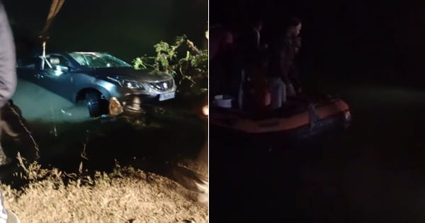 राजस्थान : कार नहर में गिरी, तेज बहाव बह गए दो भाई; एक तैरकर किनारे पर आ गया, दूसरा लापता