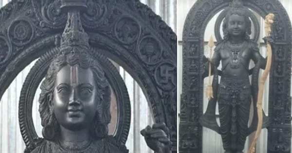 Ayodhya Ram Mandir : मंद मुस्कान, चेहरे पर तेज और सांवरे बाल रूप में दिए रामलला ने दर्शन... प्राण प्रतिष्ठा के पहले प्रतिमा का फोटो हुआ वायरल