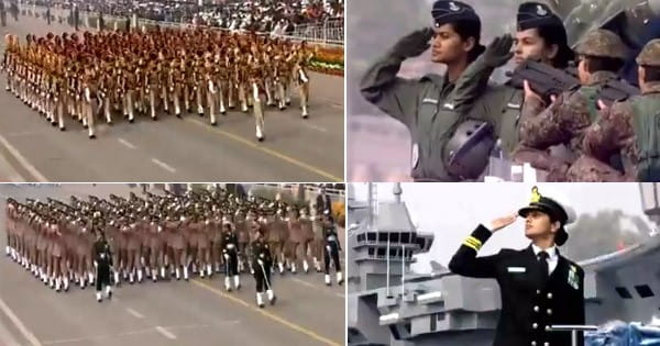 नारी शक्ति पर केंद्रित 'गणतंत्र दिवस परेड' : 100 महिलाओं ने शंख बजाकर किया आगाज, पहली बार तीनों सेनाओं की टुकड़ियों को महिला अफसरों ने किया लीड